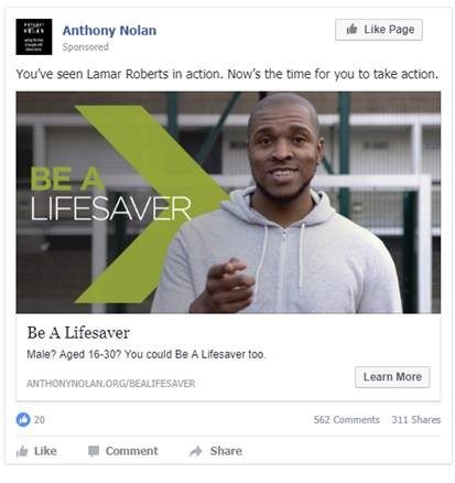 AN Facebook ad (Action)